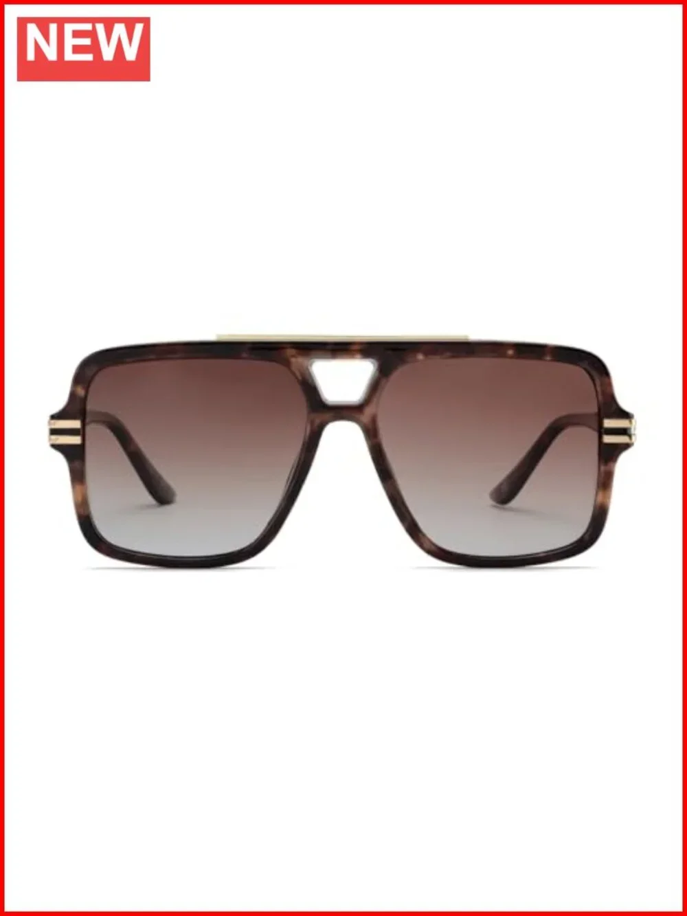 Retro Oversized Polarized Square Sunglasses Womens Unisex